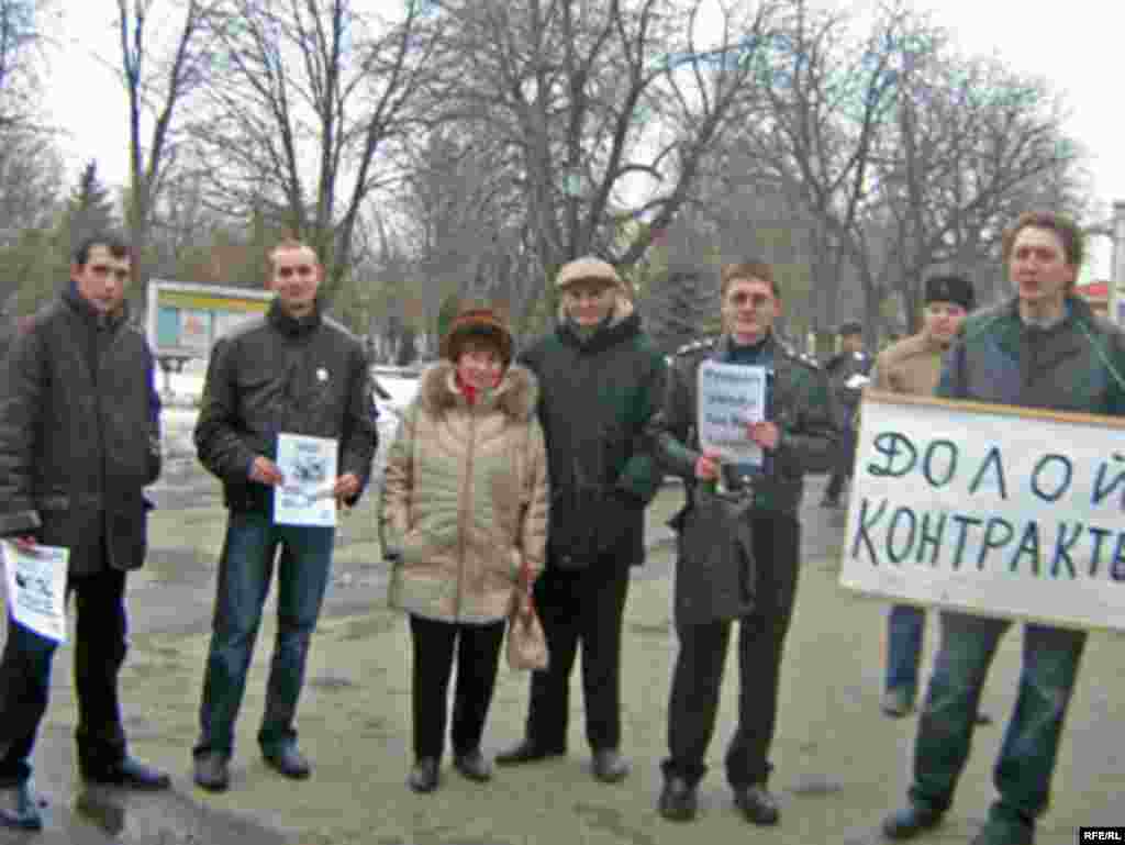 Акцыя членаў незалежнага прафсаюзу ў Полацку - Акцыя членаў незалежнага прафсаюзу ў Полацку