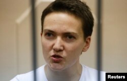 Nadia Savchenko in Moscow on November 11