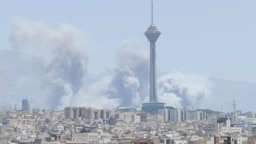 چشم‌اندازی از تهران زیر حملات اسرائیل 