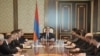 Armenia -- President Serzh Sarkisian discusses the socioeconomic situation in Armenia with top government officials, 11Mar2011.