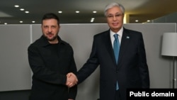 Президент Казахстана Касым-Жомарт Токаев встретился с президентом Украины Владимиром Зеленским в Нью-Йорке. 22 сентября 2025 года. Фото: Акорда