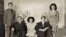 Armenian "Titanic" survivor Neshan Krekorian (seated left) with his wife, Persape (seated right), daughter Angie (center), son George (left), and daughter Alice.