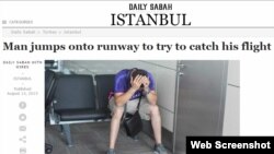 اسکرین‌شات از روزنامه دیلی صباح ترکیه