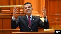 Sorin Grindeanu, în iunie 2017, când se vota moțiunea de cenzură împotriva lui