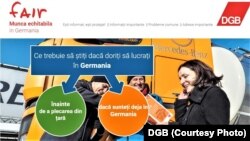 Uniunea Sindicatului German (DGB) informaţii în limba română