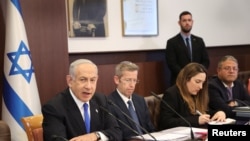 نخست‌وزیر اسرائیل در جلسه هفتگی کابینه این کشور