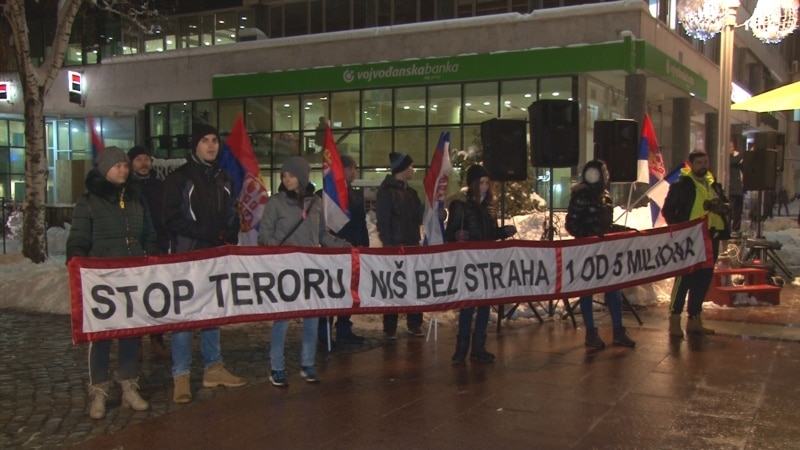 Protestni skup u Nišu 'Stop teroru'
