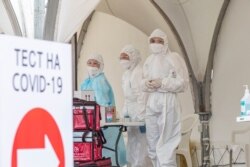 Коронавирусты анықтайтын тес орталығы. Алматы, мамыр айы 2020 жыл.