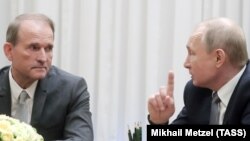 Виктор Медведчук и Владимир Путин