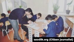 Ученики одной из школ в Андижане.