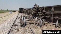 A remote-controlled bomb exploded on a railway line in southwestern Pakistan just as a Quetta-bound passenger train was passing by on March 17.