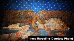 Фреска-фрагмент композиції Страшного суду. Кирилівська церква, Київ