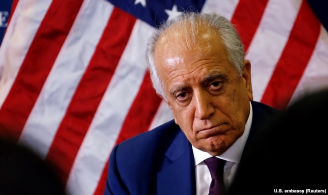 The U.S. special envoy for peace in Afghanistan, Zalmay Khalilzad