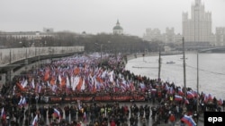 Хода пам'яті Бориса Нємцова в Москві, 1 березня 2015 року