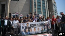 Rights groups say that press freedom has sharply declined in Turkey following last year's failed coup attempt.