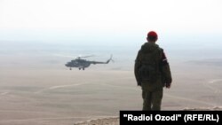 Таджикско-российские военные учения в Хатлонской области РТ.