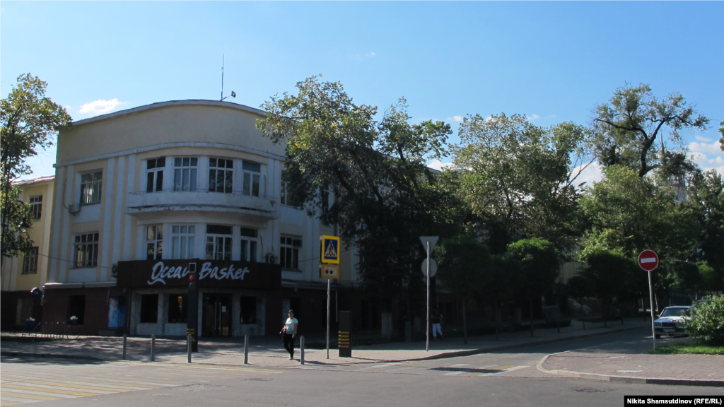 Kazakhstan - The part of the former building of the House of Ministers. Almaty, July 2020.