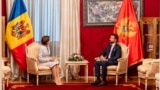 Predsjednici Moldavije i Crne Gore Maja Sandu i Jakov Milatović na Cetinju, maj 2025.