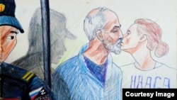 Осужденные художники Александр Доценко и Анастасия Дюдяева. Рисунок: агыї кkоч 