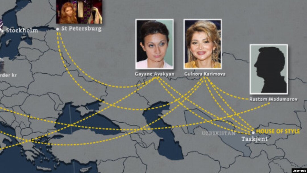 Рустам Мадумаров ва Гаянэ Авакян Европада Гулнора Каримова гумонланувчи деб кўрилаётган жиноят ишлари фигурантларидир.