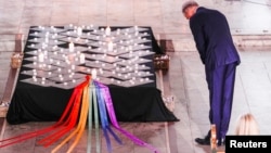 Jonas Gahr Stoere în catedrala din OSLO, 26 iunie 2022.