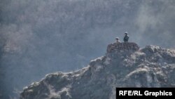 Ադրբեջանցի զինվորներ Հայաստանի հետ սահմանին, արխիվ