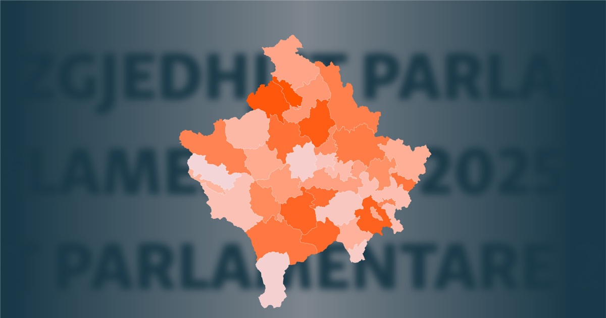 Zgjedhjet e parakohshme në Kosovë  Dalja në votime  sipas komunave