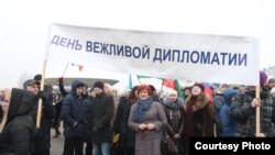 Казанда “Крымнаш” митингына Татарстан президенты да кушылды
