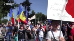 Moldovans March Against Electoral Law