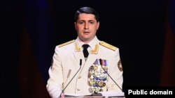 Armenia - Argishti Kyaramian, head of the Investigative Committee, gives a speech in Yerevan, October 11, 2024.