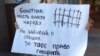 Один из плакатов участников акции в поддержку "узников Болотной" в Петербурге 