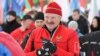 Аляксандар Лукашэнка падчас «Менскай лыжні»