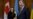 Ukrainian President Petro Poroshenko (right) and Canadian Foreign Minister Chrystia Freeland shake hands during talks in Toronto on September 23.