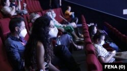 Ljudi u kino sali na projekciji filma na Sarajevo Film Festivalu, Sarajevo, 15. avgust 2021. 