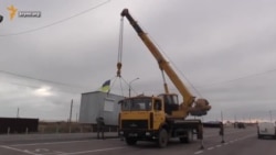 Украинские пограничники переместились ближе к Крыму (видео)