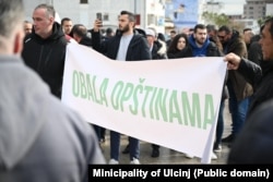 Protest zakupaca u Ulcinju, 14. februara 2025.