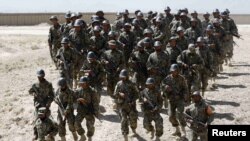 افغان ځواکونه د تمرین په حال کې