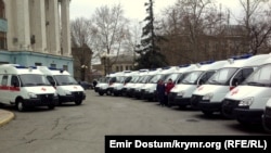 Ukraine, Crimea - the new ambulance stations for emergency medical assistance, 30Dec2014