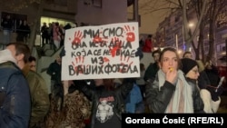 Србија - Протест на студенти во Белград 