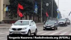 Автопробіг у Запоріжжі з нагоди 110-ї річниці від дня народження Степана Бандери, 1 січня 2019 року