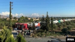 تصویری از کامیون‌هایی که سوخت ایران را برای گروه حزب‌الله لبنان حمل می‌کنند