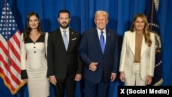 Predsjednik Crne Gore Jakov Milatović sa suprugom Milenom, sastao se sa predsjednikom Sjedinjenih Američkih Država Donaldom Trumpom i prvom damom Melanijom Trump u New Yorku.
