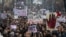 Jedan od protesta na koji su pozvali studenti koji blokiraju desetine fakulteta u zemlji, Beograd 24. januara 2025. godine.