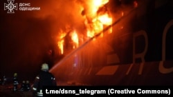 Наслідки російського удару по портовій інфраструктурі на Одещині, 12 грудня 2025 року