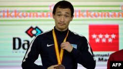 Дархан Асадилов, әлем чемпионатында қола медаль алған сәт. 10 қараша 2018 жыл. 
