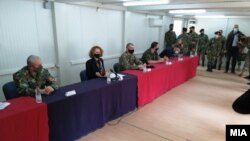 Министерката за одбрана Радмила Шекеринска во Криволак ја најави меѓународната воена вежба „Одлучен удар 21“