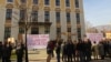 Protest radnika gradskog komunalnog preduzeća, Mostar, januar 2014. 