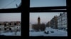 A view from an abandoned apartment in Vorkuta&#39;s Sovetskiy district