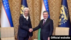 Шавкат Мирзиёев 25 апрель куни Халқаро валюта жамғармаси бошқарувчи директори Кристин Лагард билан учрашди.