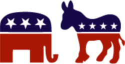 Символи республіканцв та демократів